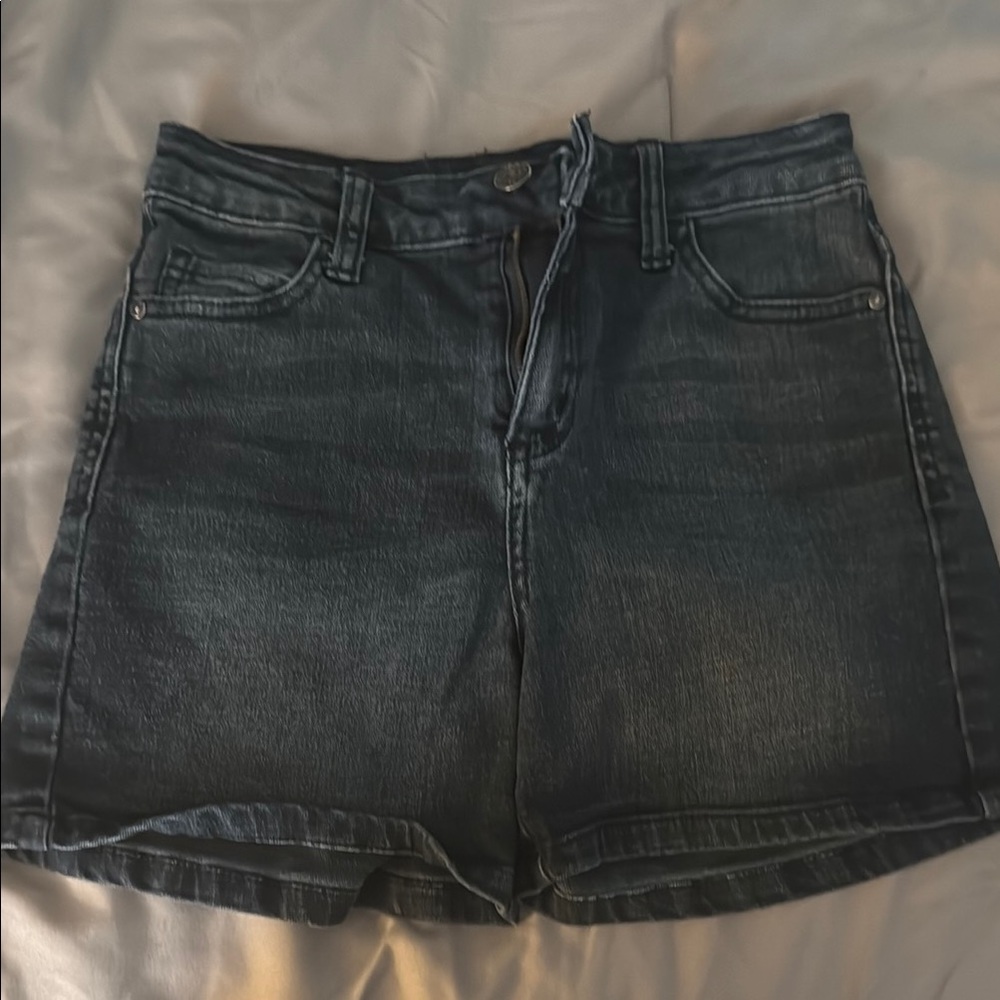 dELiA*s High Waist Denim Shorts - Dark Blue